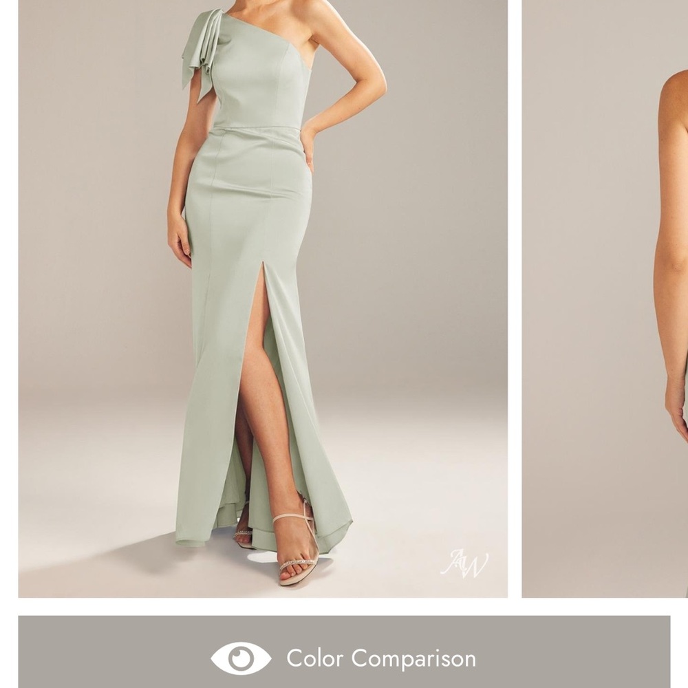 AW Bridal Dorsey Dress - Sage Green - Satin Charmeuse